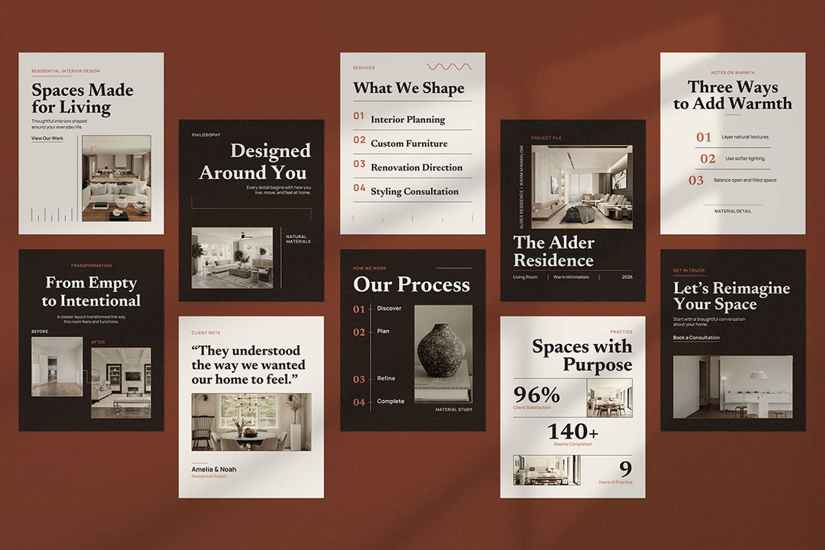 Interior Design Instagram Post, a Social Media Template by Pitchlook.Studio (Photo 2 of 3)