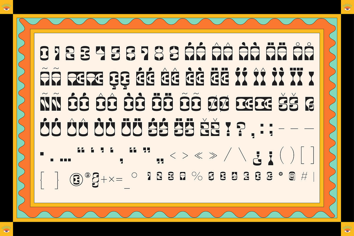 Nake - Funky Quirky Fluid Typeface, a Sans Serif Font by Casloop Studio (Photo 4 of 10)