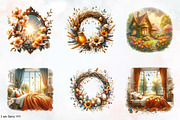 Amber Spring Cozy Home Cliparts, a Transportation Illustration by RobertsArt (Thumbnail 2 of 7)