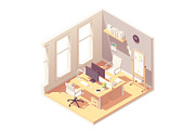 Vector isometric office interiors, a Work Illustration by tele52 (Thumbnail 5 of 17)