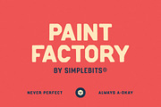 Paint Factory — Vintage letter font, a Sans Serif Font by SimpleBits® (Thumbnail 1 of 4)