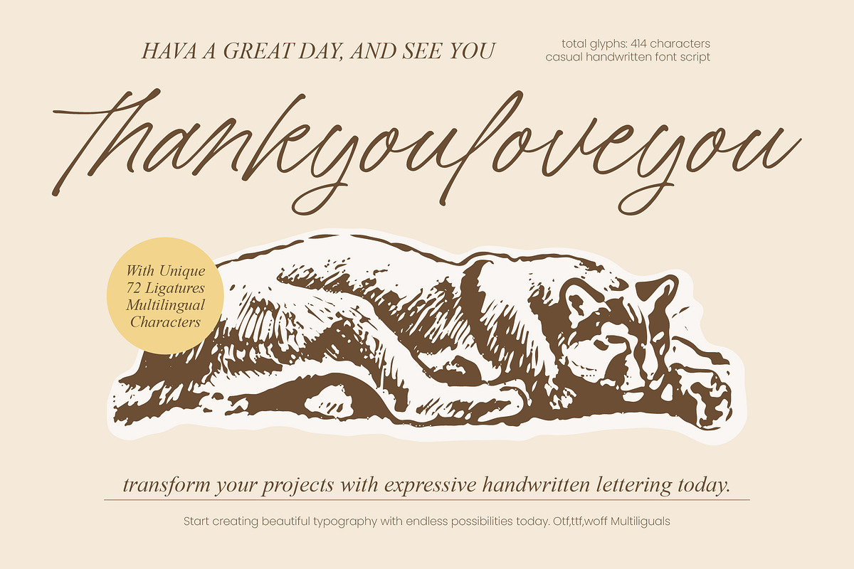 Wild Belmarty Casual Handwritten, a Script Font by Letterena Studios Script (Photo 15 of 15)