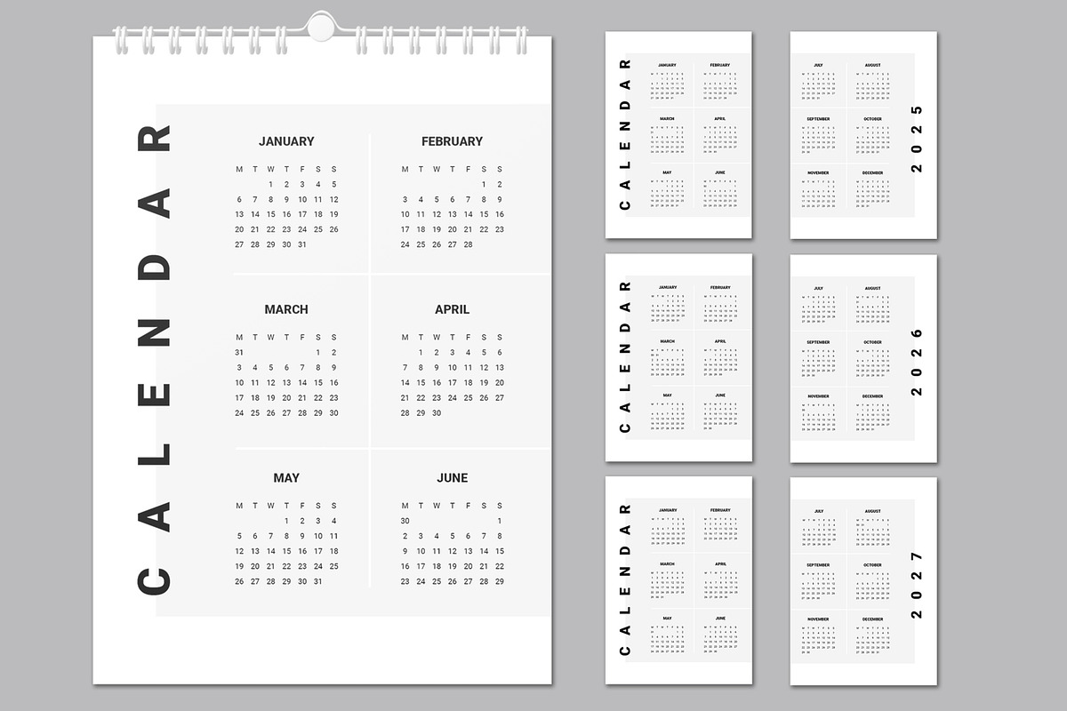 Wall Calendar 2025 to 2028, a Stationery Template by ContestDesign (Photo 1 of 5)