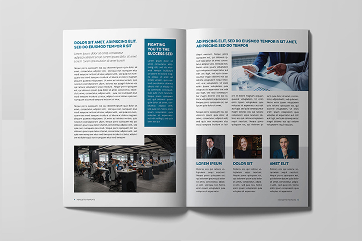 Newsletter Template, a Magazine Template by xtratimebd (Photo 3 of 5)