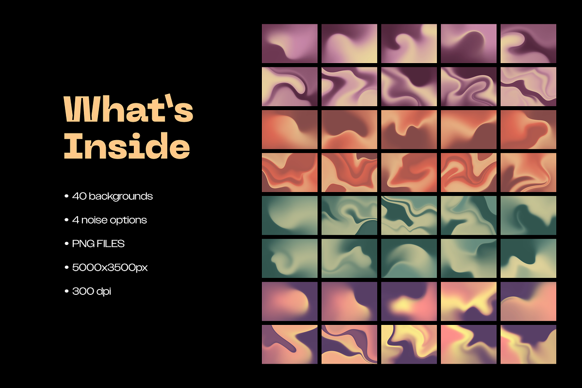 FLUID 40 Retro-Futuristic Gradients, a Background Graphic by Katedsgn (Photo 2 of 10)