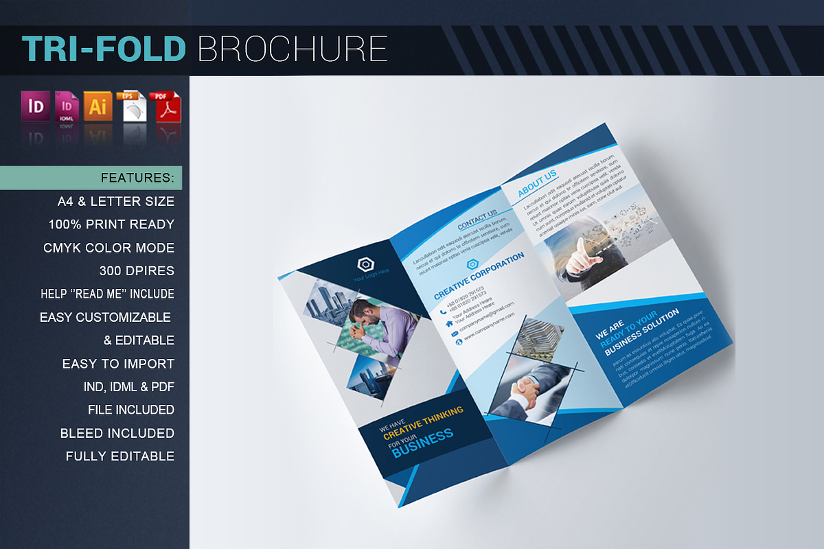 Tri-fold Brochure, a Brochure Template by artico (Photo 3 of 5)