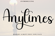 Anytimes, a Handwritten Font by InermediaSTUDIO (Thumbnail 1 of 8)