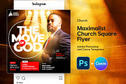 Maximal Square Church Event Flyer, a Social Media Template by Vintage Impressions (Thumbnail 1 of 6)