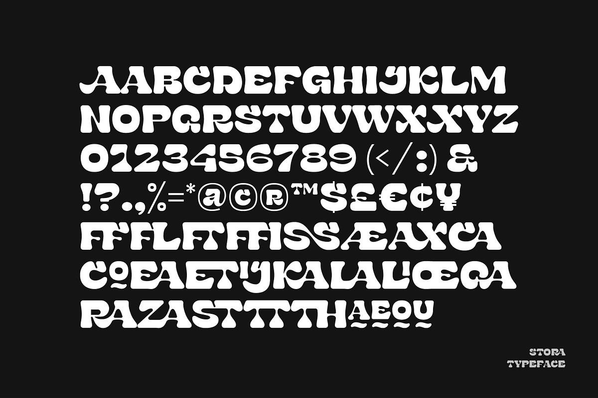 Stora - Display Typeface, a Font by Refolve Design (Photo 15 of 16)
