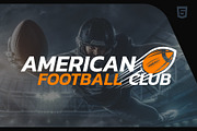 American Football HTML Template, a HTML Template by TonyTemplates (Thumbnail 1 of 5)