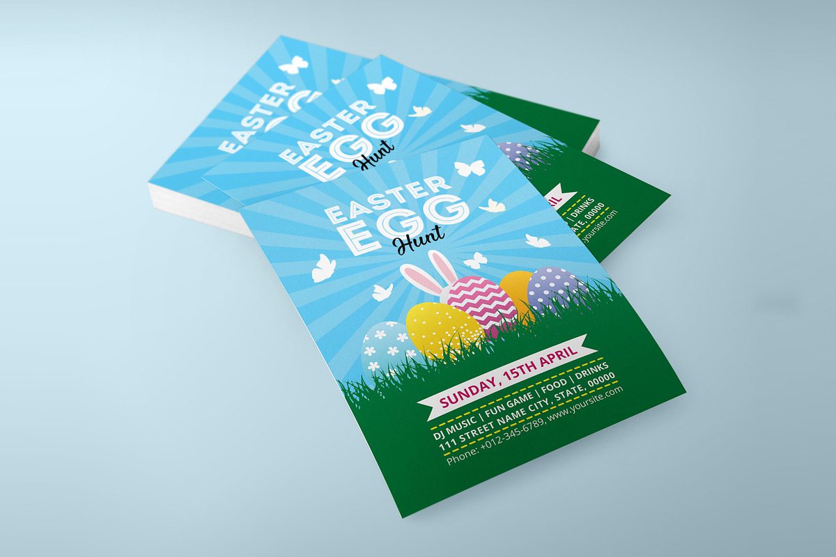 Easter Egg Hunt Flyer Template, a Flyer Template by Ultimate Template Shop (Photo 4 of 5)