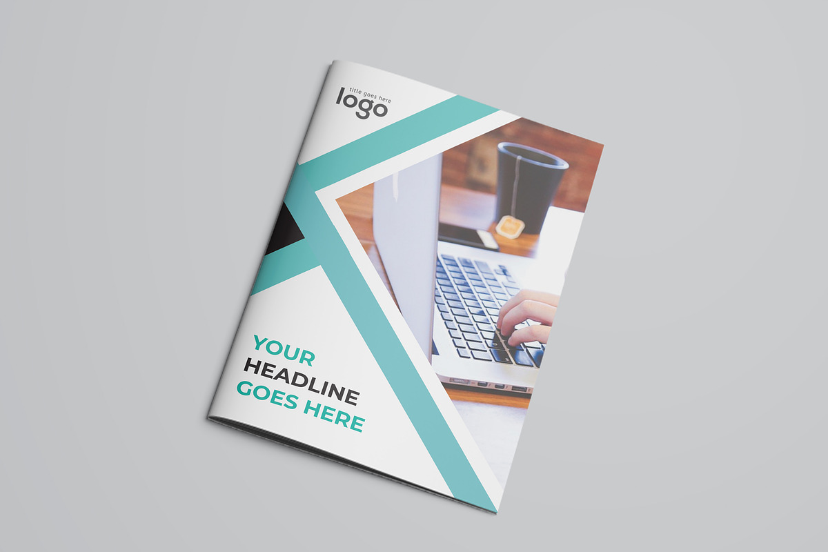 Creative Blue Bifold Brochure, a Brochure Template by ZAAS (Photo 3 of 8)