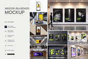 Indoor Billboard Mockup Bundle, an Advertising Mockup by graphypix (Thumbnail 3 of 13)