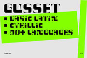 GUSSET Display modular font, a Font by Viktor Pesotsky | Fonts (Thumbnail 6 of 16)