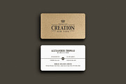 Kraft Paper Business Card, a Business Card Template by Marvel