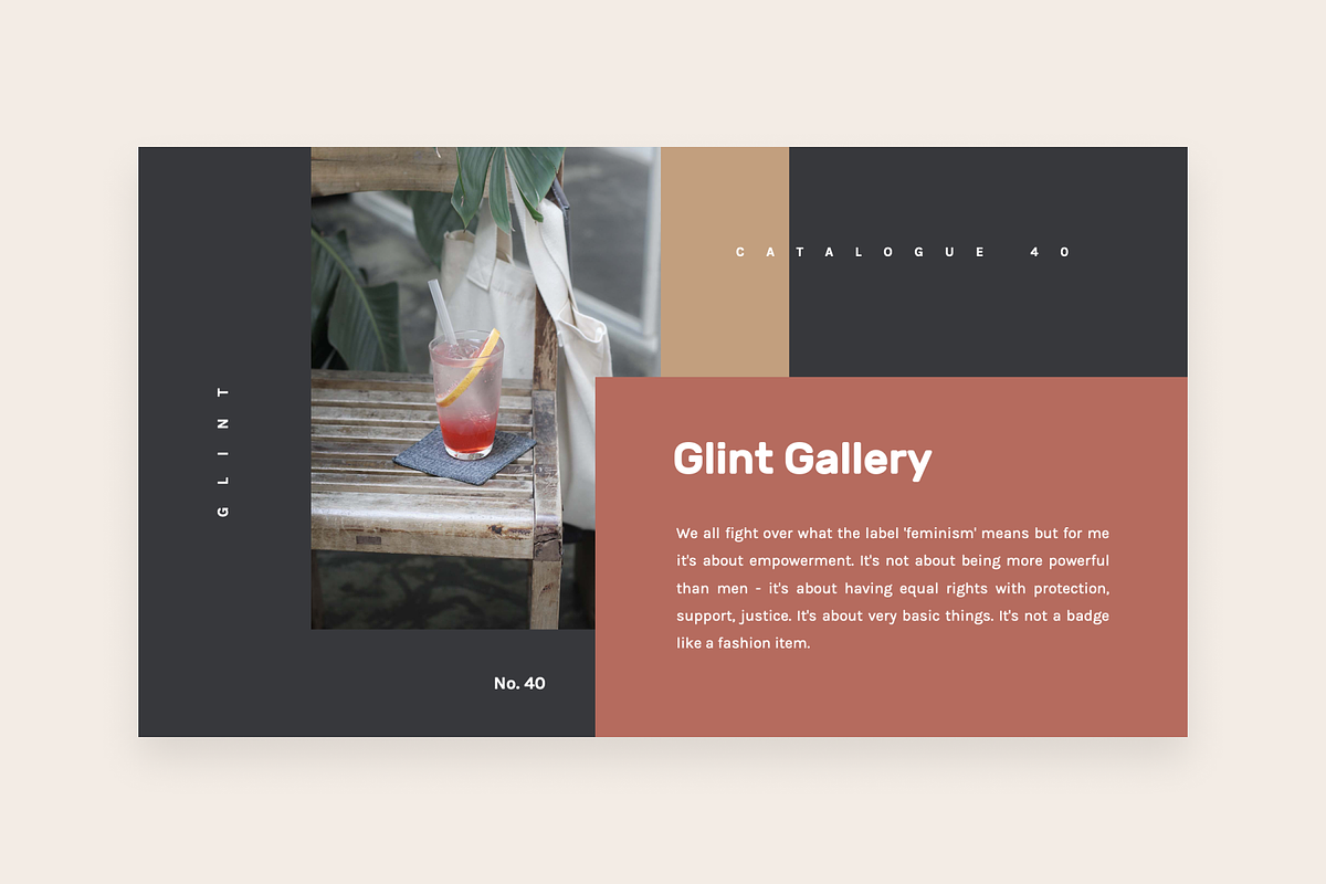 Glint Creative PowerPoint Template, a Presentation Template by uiplus (Photo 5 of 5)