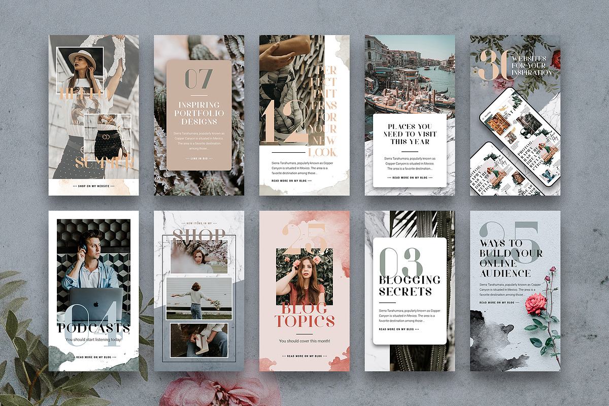 #Infopreneur Instagram Stories Pack, a Social Media Template by SilverStag Type Foundry (Photo 5 of 12)