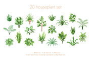 Beautiful House Plants In Pots, a Decorative Illustration by Art Design (Thumbnail 4 of 7)