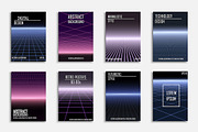 Futuristic abstract digital posters, a Business Card Template by ExpressShop (Thumbnail 1 of 3)