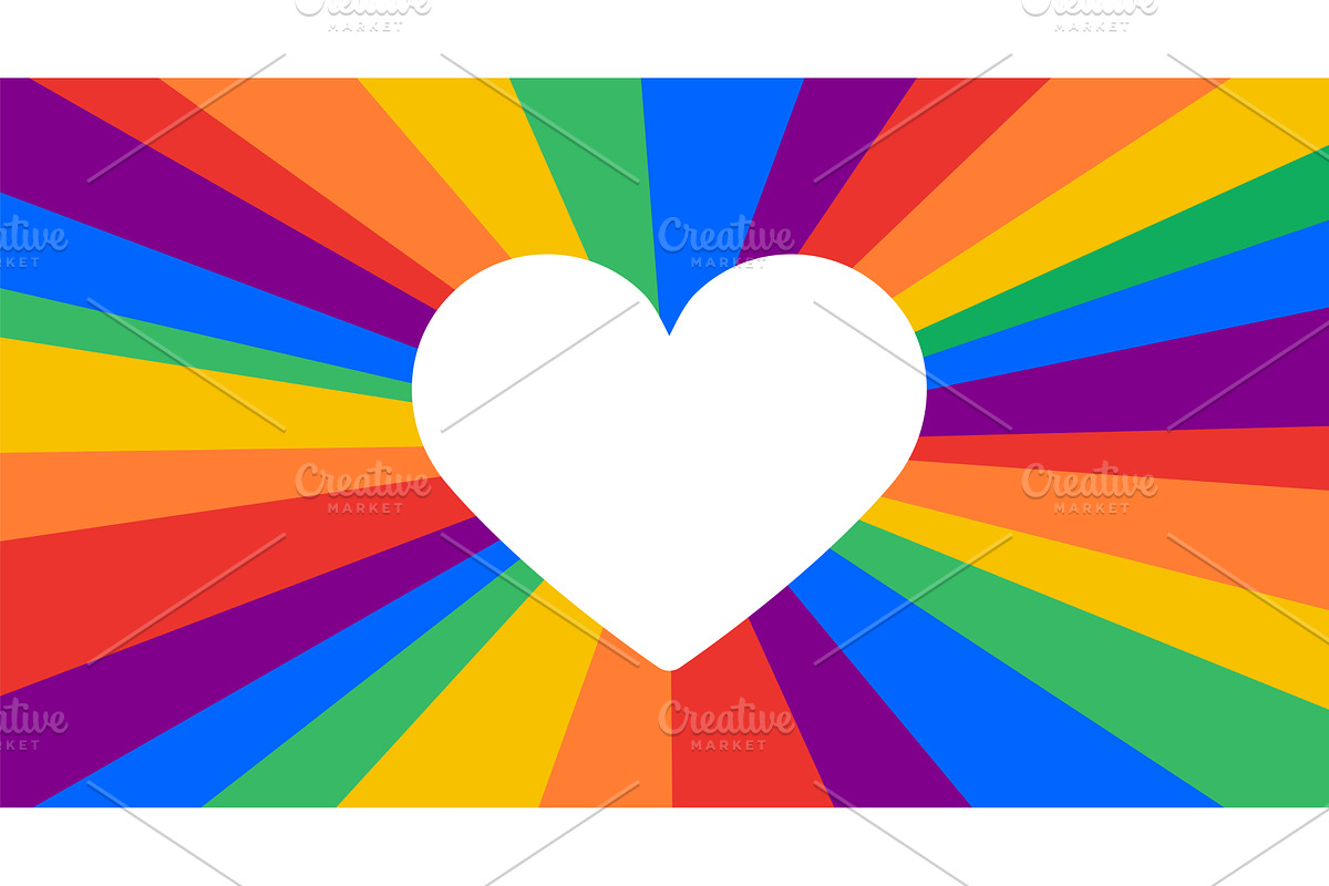 Poster, banner or Rainbow flag, an Illustration by Foxys Graphic