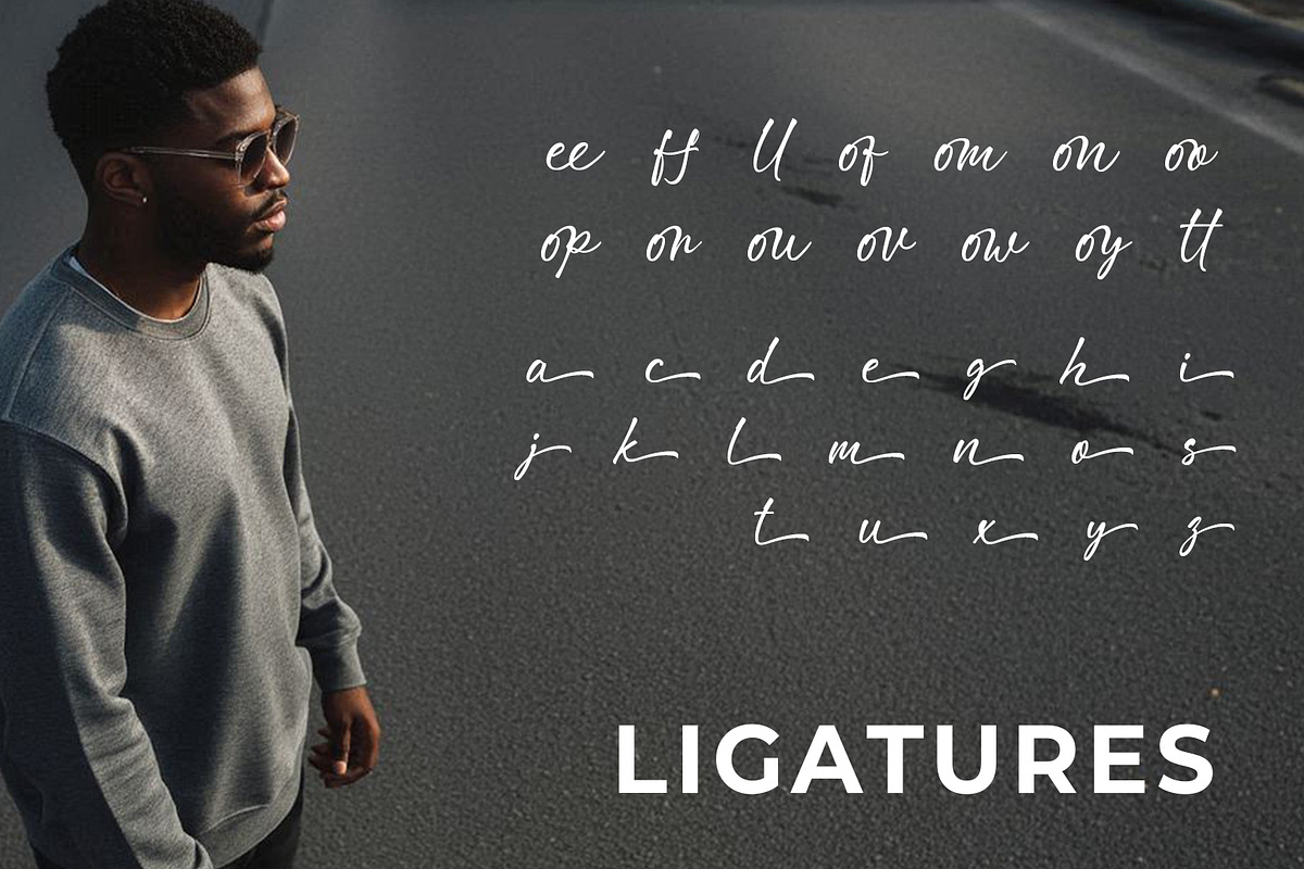 Attoma - A Modern Script, a Script Font by khurasan (Photo 5 of 7)