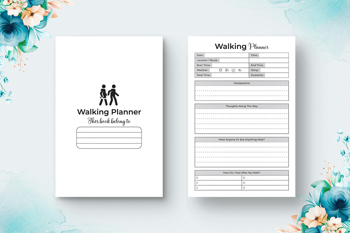 Editable Walking Journal V-2, a Templates & Theme by Mondols Graphic (Photo 2 of 2)