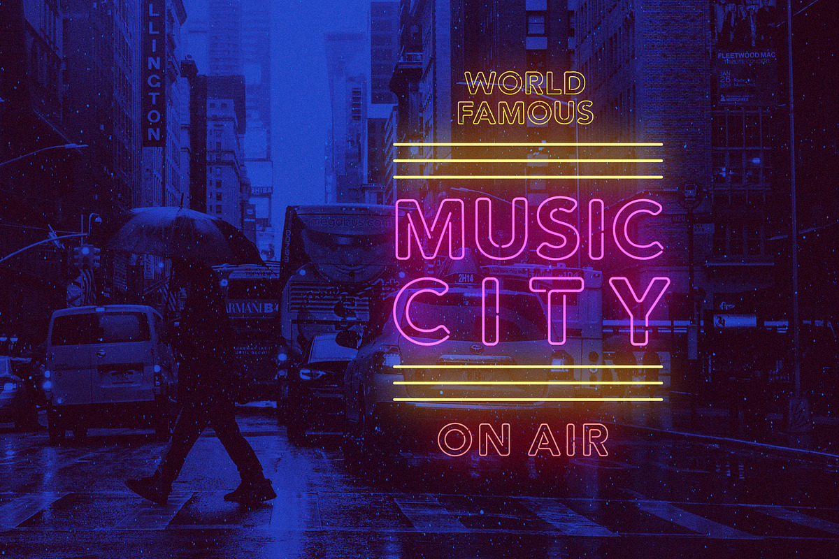 Retro Neon Font - Outline Style preview 4