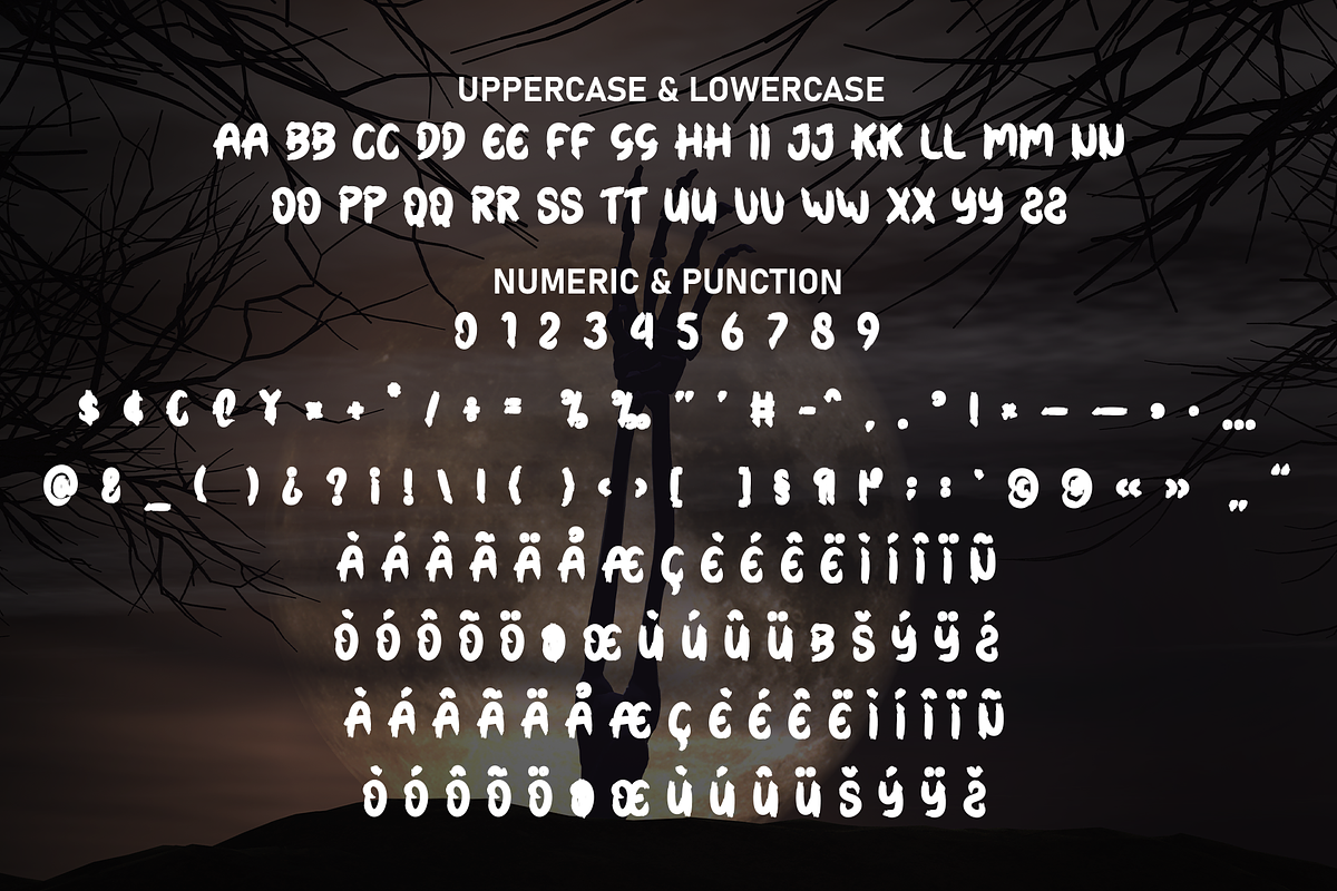 Haunted Nights | Script Font, a Script Font by Scratchones (Photo 7 of 8)