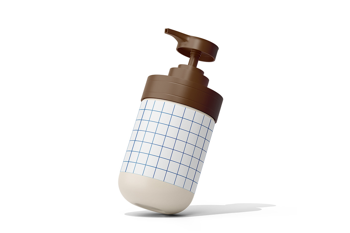Pump Bottle Mockup, a Cups & Container Mockup by Akebareee (Photo 3 of 3)