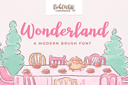 Wonderland, modern calligraphy font, a Script Font by Rachel White Art (Thumbnail 1 of 11)