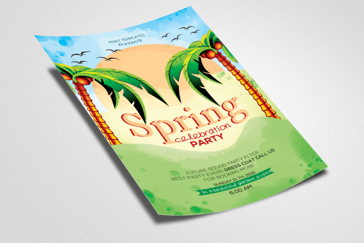 Hello Spring Flyer Templates, a Flyer Template by Design Up