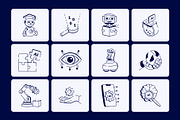 Machine Learning Doodle Icon Set, an Outline Icon by Vectors Market (Thumbnail 6 of 8)