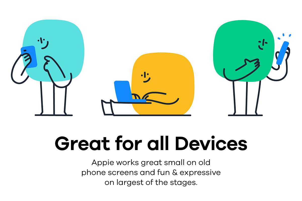 Appie - illustration pack, a Person Illustration by Ivan Mesaros (Photo 2 of 7)