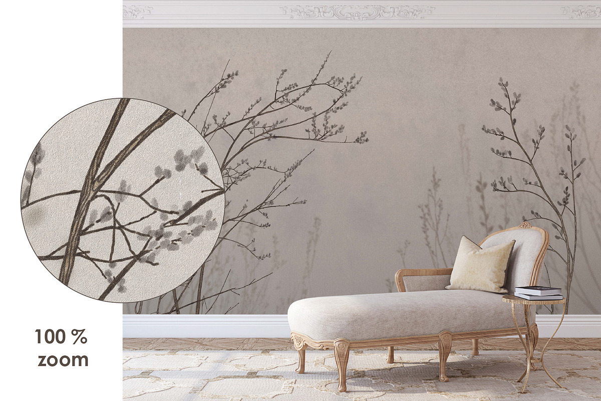 Quiet Fields – landscape wall mural, a Wallpaper Graphic by Timofi Art (Photo 14 of 14)