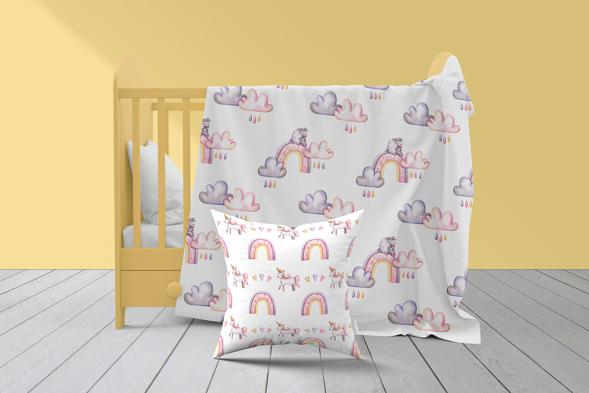 Sweet dreams. Watercolor set., an Animal Illustration by Ola_Vola (Photo 6 of 6)