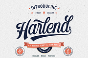 Harlend (6 font with bonus), a Script Font by Angin Studio (Thumbnail 1 of 16)