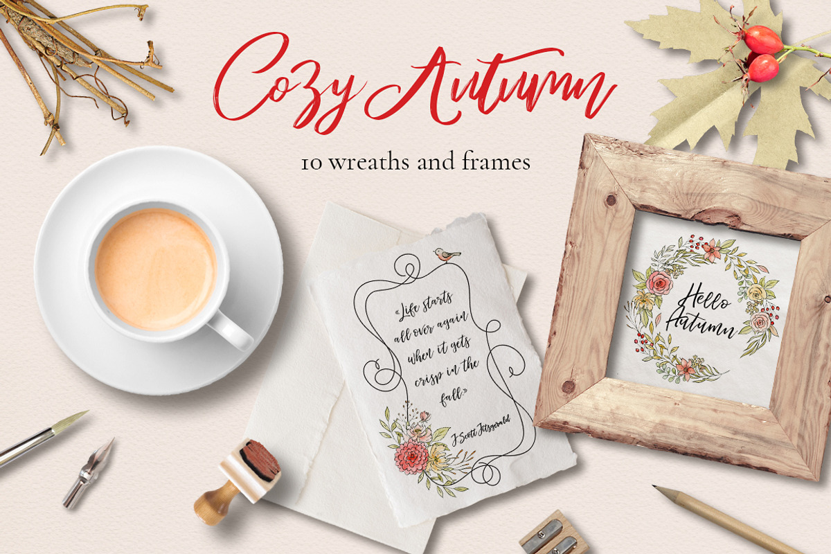 Cozy autumn - watercolor & ink, an Animal Illustration by long summer (Photo 3 of 6)