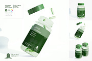 Supplement Capsules Bottle Mockup, a Cups & Container Mockup by De-Alien Design (Thumbnail 1 of 13)