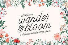 Wander and Bloom Script Font