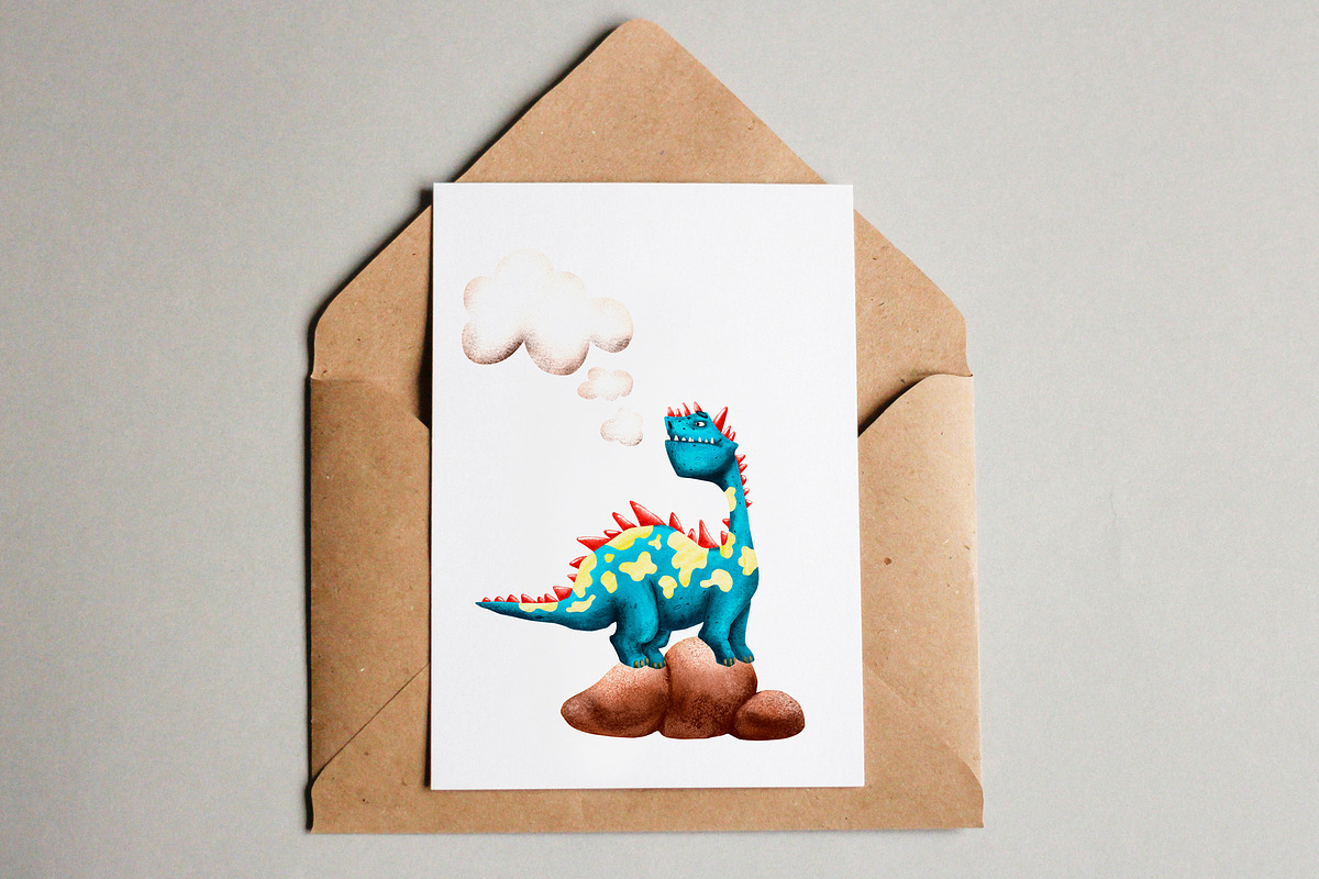 Cute Dragons - Clip Art Set, an Animal Illustration by Mashamashastu (Photo 8 of 10)