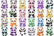 Cute Panda Clipart, an Animal Illustration by Forhadx5 (Thumbnail 7 of 9)