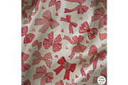 Coquette Valentine Bows Seamless, a Decorative Illustration by TitaLivingArt (Thumbnail 4 of 11)