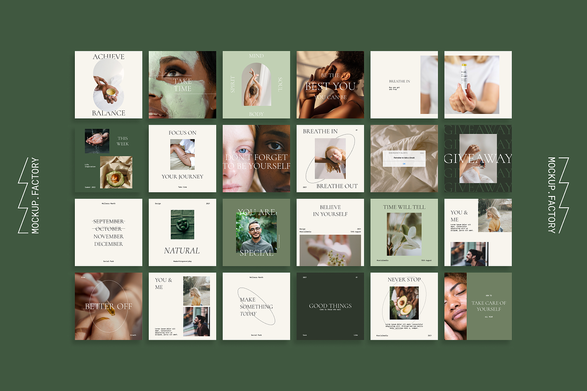 Avocado Wellness Instagram Template, a Social Media Template by Mockup.Factory (Photo 6 of 7)