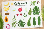 Sloths and tropical plants, an Object Graphic by Nafanya (Thumbnail 3 of 10)