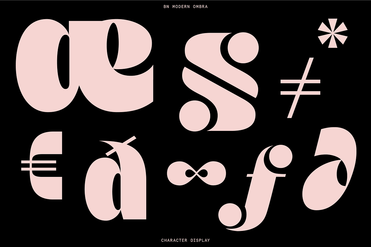 Modern Ombra - Quirky Display Font, a Sans Serif Font by Bnick (Photo 11 of 11)