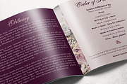 Purple Rose Funeral Program Template, a Brochure Template by loswl (Thumbnail 2 of 3)