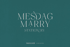 Matterdi Hi-fashion Ligature Font