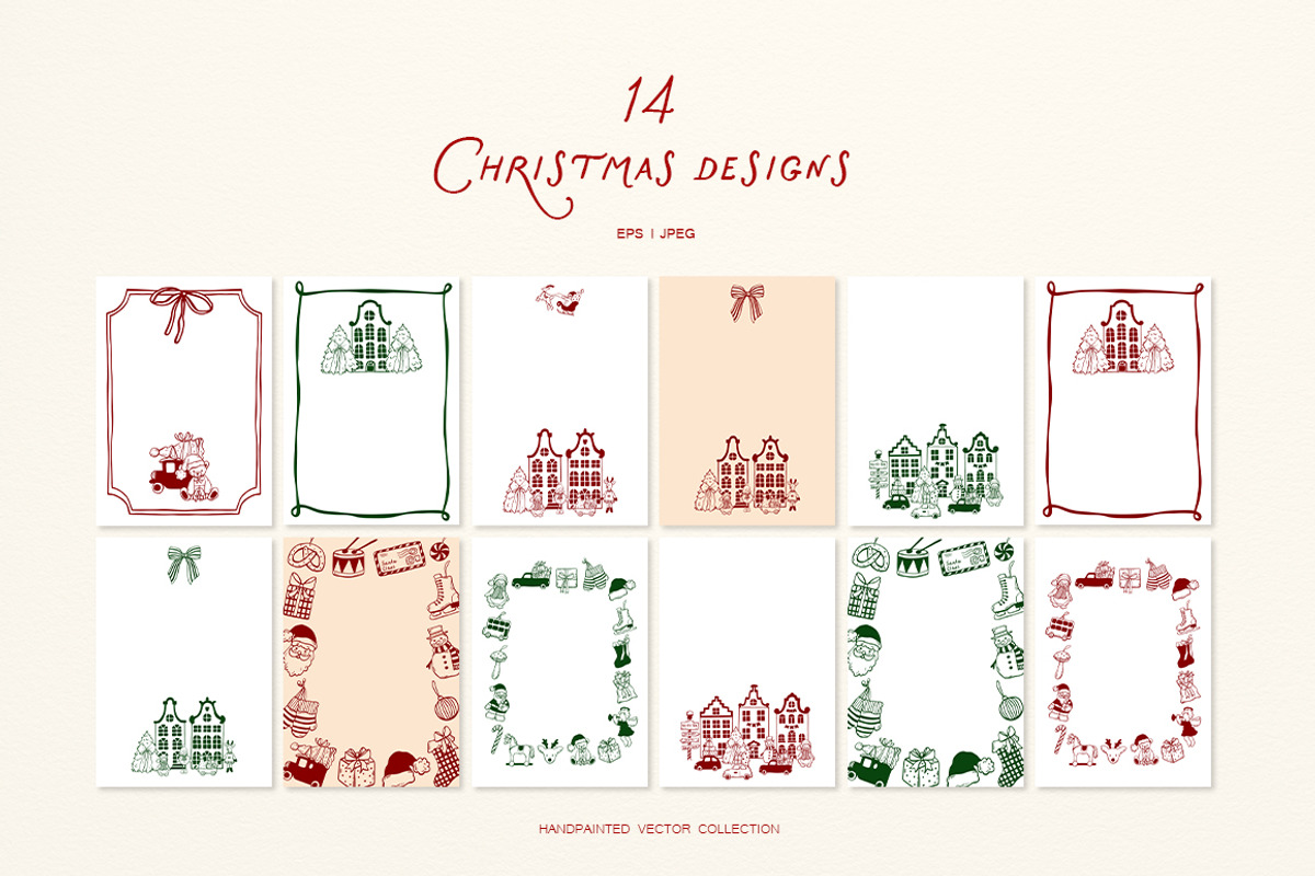 Whimsical Set Cozy Christmas p.2, a Seasonal Illustration by ViktoriyaD (Photo 18 of 25)