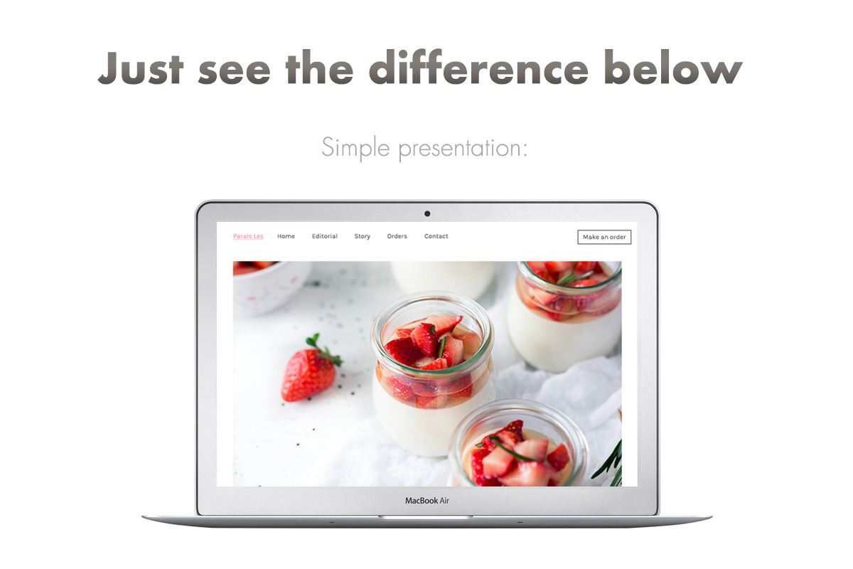 MacBook™ Mockup w/ Scattered Letters, a Device Mockup by eppearance (Photo 4 of 5)