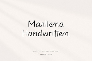 Marllena | Cute Handwritten Font